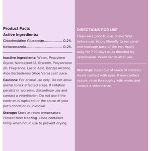 Chew + Heal Advanced Antiseptic Otic Chlorhexidine Ear Flush for Dogs, 12-fl oz bottle