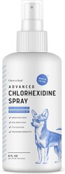 Chew + Heal Advanced Chlorhexidine Medicated Wound Care Spray for Dogs, 8-fl oz bottle