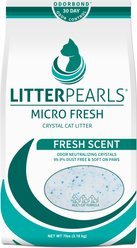 Litter Pearls Micro Fresh Scented Non-Clumping Crystal Cat Litter with Odorbond, 7-lb bag