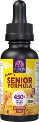 Austin and Kat Brady's Aging Senior 450mg Broad Spectrum Hemp Oil Liquid Supplement for Dogs, 1-fl oz bottle
