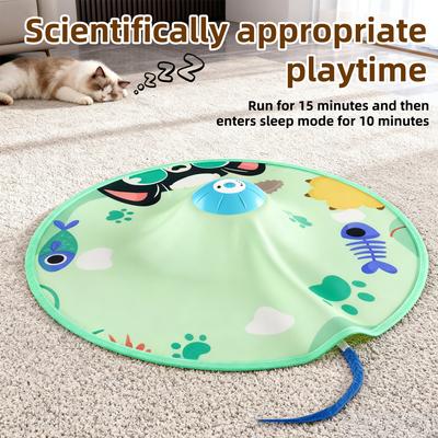 Show full view: Casfuy Rechargeable 4 Speed Interactive Hide & Seek with Moving Mouse & Furry Tail Cat Toy slide 7 of 8