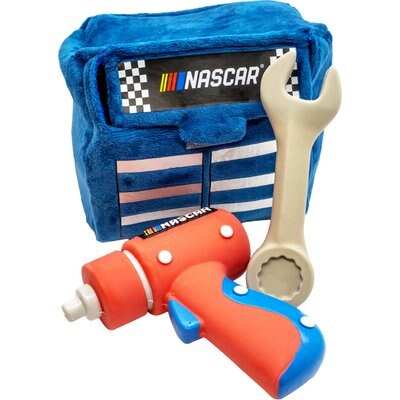 NASCAR NASCAR Tool Box with Nesting Wrench Squeaky Dog Chew Toy