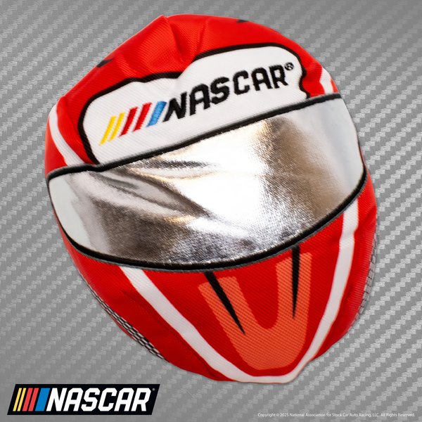 NASCAR Ballistic Race Car Helmet with Inner Spike Ball Tough Dog Chew Toy