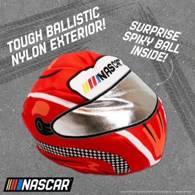 Show full view: NASCAR Ballistic Race Car Helmet with Inner Spike Ball Tough Dog Chew Toy slide 2 of 7