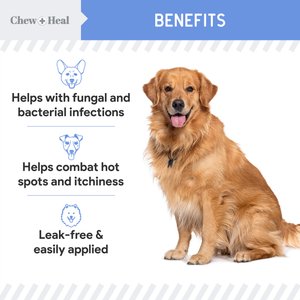 Chew + Heal Advanced Chlorhexidine Medicated Wound Care Spray for Dogs, 8-fl oz bottle