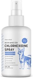 Chew + Heal Advanced Chlorhexidine Medicated Wound Care Spray for Dogs, 4-fl oz bottle