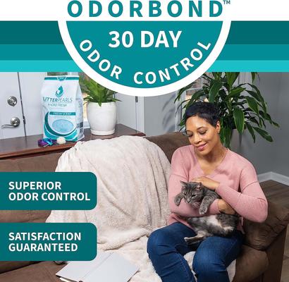 Show full view: Litter Pearls Micro Fresh Scented Non-Clumping Crystal Cat Litter with Odorbond, 7-lb bag slide 3 of 7