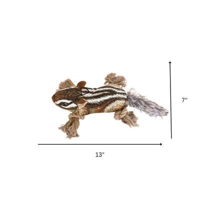 Show full view: SteelDog USA Ropers Chipmunk Squeaky Plush Dog Toy slide 3 of 7