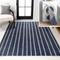 Show in main carousel: JONATHAN Y Rand Distressed Ticking Stripe Machine-Washable Runner Dog & Cat Rug, Navy/Gray, 8 x 10-ft slide 1 of 9