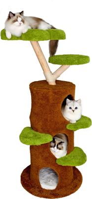 Show full view: Wisfor Multi-Level 58-in Modern Cat Tree & Condo, Green slide 8 of 9