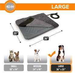 K&H Pet Products Lectro-Soft Outdoor Heated Pad, Gray, Large slide 2 of 9
