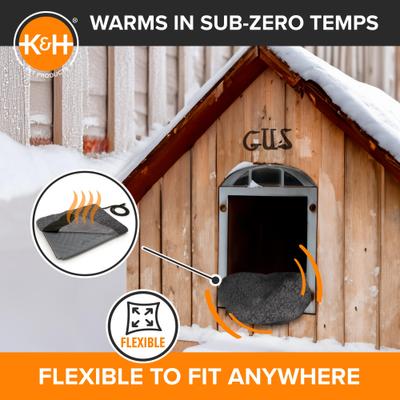 Show full view: K&H Pet Products Lectro-Soft Outdoor Heated Pad, Gray, Medium slide 3 of 12