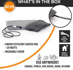 K&H Pet Products Lectro-Soft Outdoor Heated Pad, Gray, Small slide 2 of 9