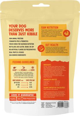 Show full view: West Paw Chicken Rawbiotic Bites Digestive Health High Protein Dog Food Topper, 6.4-oz bag slide 3 of 11