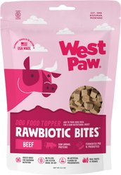 West Paw Beef Rawbiotic Bites Digestive Health High Protein Dog Food Topper, 6.4-oz bag