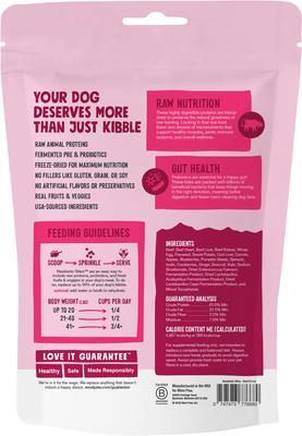 Show full view: West Paw Beef Rawbiotic Bites Digestive Health High Protein Dog Food Topper, 6.4-oz bag slide 3 of 11