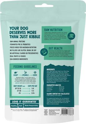 Show full view: West Paw Trout & Beef Rawbiotic Bites Digestive Health High Protein Dog Food Topper, 6.4-oz bag slide 3 of 11