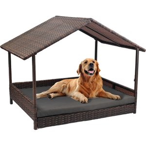 Veehoo Elevated Dog Bed with Bolster Mat