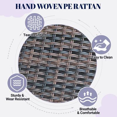 Show full view: Heeyoo Elevated Wicker Dog House with Canopy, Grey, 48 x 31.8 x 37-in, Grey, 48 x 31.8 x 37-in slide 4 of 8