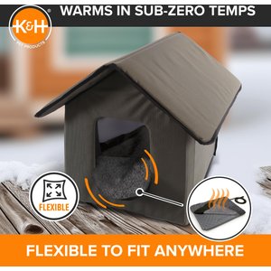 K&H Pet Products Lectro-Soft Outdoor Heated Pad, Gray, Small