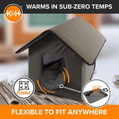 Show full view: K&H Pet Products Lectro-Soft Outdoor Heated Pad, Gray, Small slide 3 of 12