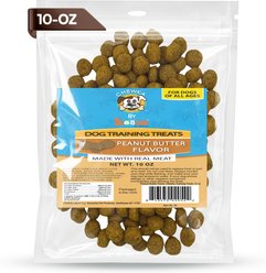 Scoochie Pet Chewka Real Meat Peanut Butter Flavor Training Bites Dog Treats, 10-oz bag
