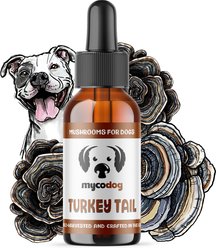 MycoDog Turkey Tail Mushroom Extract Immune Liquid Supplement for Dogs, 1-fl oz bottle