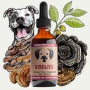 MycoDog Vitality Immune Support Mushroom with Turkey Tail Blend Supplement for Dogs