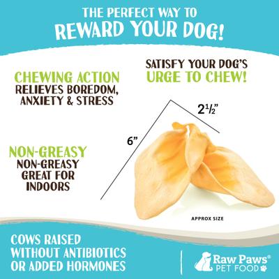 Show full view: Raw Paws Natural Cow Ears Dog Chews, 5 count slide 4 of 8