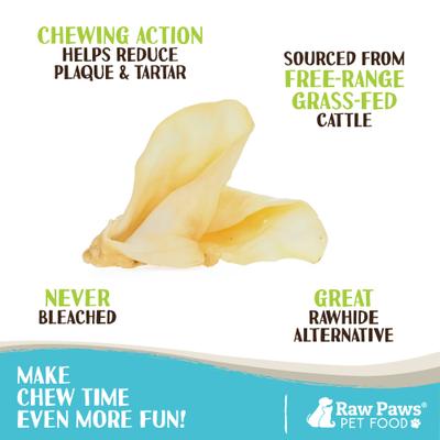 Show full view: Raw Paws Natural Cow Ears Dog Chews, 5 count slide 3 of 8