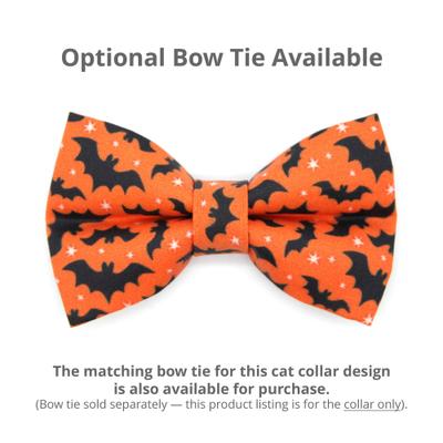 Show full view: Made By Cleo Batty Babe Cat Collar, 8 to 13-in neck, 1/2-in wide, Orange slide 4 of 4