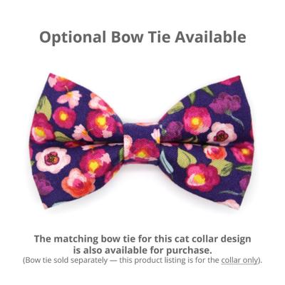 Show full view: Made By Cleo Plum Blossom Cat Collar, 8 to 13-in neck, 1/2-in wide slide 4 of 4