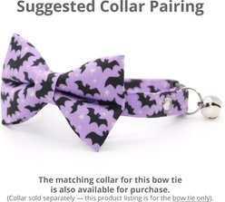 Made By Cleo Batty Babe Slide-On Cat & Small Dog Bow Tie, Purple slide 2 of 3