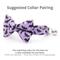 Show in main carousel: Made By Cleo Batty Babe Slide-On Cat & Small Dog Bow Tie, Purple slide 3 of 3