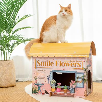 Show full view: Smile Paws Flower Shop Cat Scratcher House slide 6 of 8