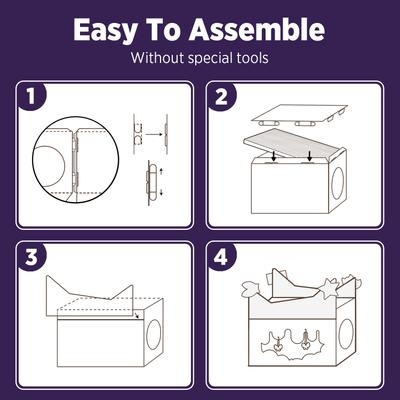 Show full view: Smile Paws Broadway Cat Scratcher House slide 7 of 8