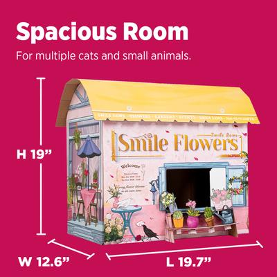 Show full view: Smile Paws Flower Shop Cat Scratcher House slide 3 of 8