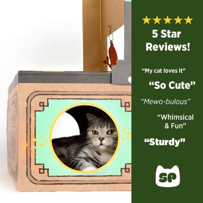 Show full view: Smile Paws Pancake Cat Scratcher House slide 8 of 8