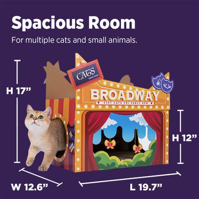 Show full view: Smile Paws Broadway Cat Scratcher House slide 3 of 8