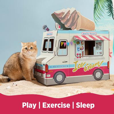 Show full view: Smile Paws Icecream Food Truck Cat Scratcher House slide 4 of 8