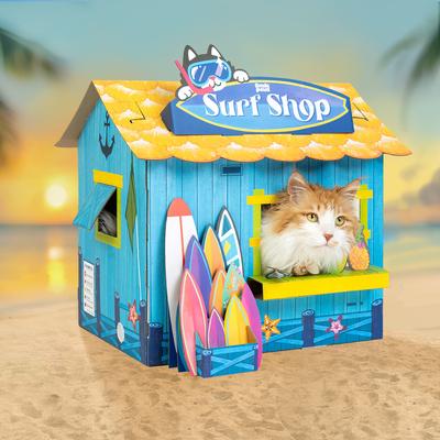 Show full view: Smile Paws Surf Shop Cat Scratcher House slide 6 of 8