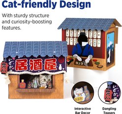 Smile Paws Izakaya Cat Scratcher House, Grey slide 2 of 8