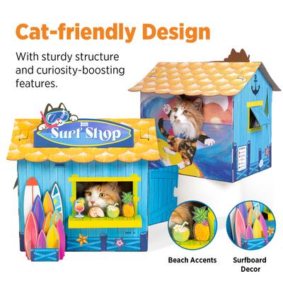 Show full view: Smile Paws Surf Shop Cat Scratcher House slide 5 of 8