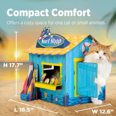 Show full view: Smile Paws Surf Shop Cat Scratcher House slide 3 of 8