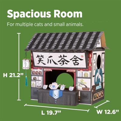 Show full view: Smile Paws Tea House Cat Scratcher House slide 4 of 9