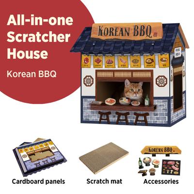 Show full view: Smile Paws Korean BBQ Cat Scratcher House slide 2 of 9