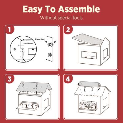 Show full view: Smile Paws Korean BBQ Cat Scratcher House slide 7 of 9