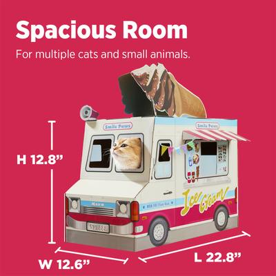 Show full view: Smile Paws Icecream Food Truck Cat Scratcher House slide 3 of 8