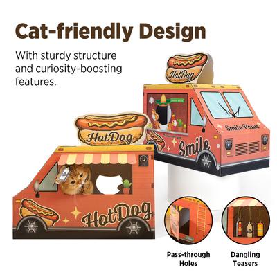 Show full view: Smile Paws Hotdog Food Truck Cat Scratcher House slide 5 of 8
