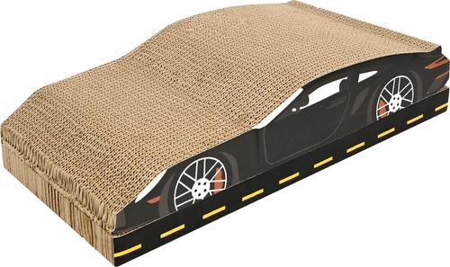 Show full view: Kensie Car 2-piece Cat Scratcher Set with Catnip, Black slide 2 of 6